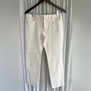 Banana Republic Cream Pants in the Sloan Fit